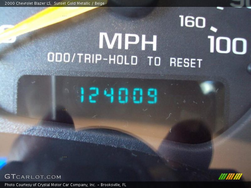 Sunset Gold Metallic / Beige 2000 Chevrolet Blazer LS