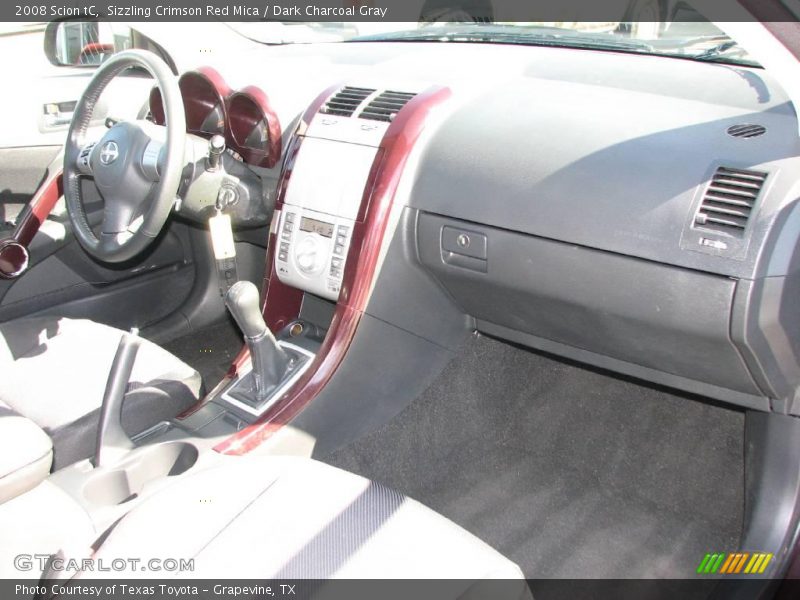 Sizzling Crimson Red Mica / Dark Charcoal Gray 2008 Scion tC
