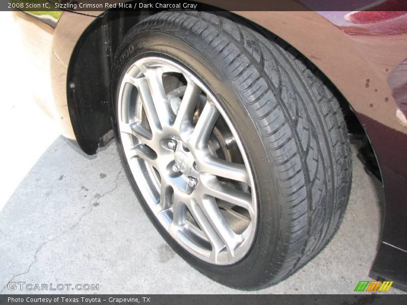 Sizzling Crimson Red Mica / Dark Charcoal Gray 2008 Scion tC