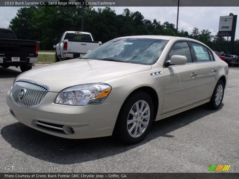 Sand Beige Metallic / Cocoa/Cashmere 2010 Buick Lucerne CX