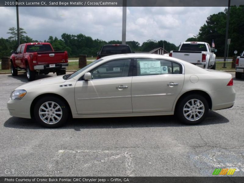 Sand Beige Metallic / Cocoa/Cashmere 2010 Buick Lucerne CX