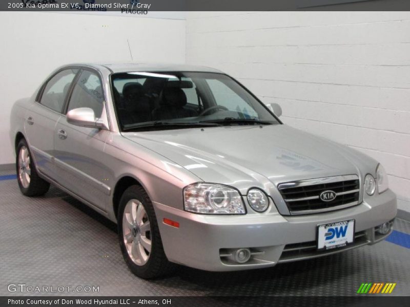 Diamond Silver / Gray 2005 Kia Optima EX V6