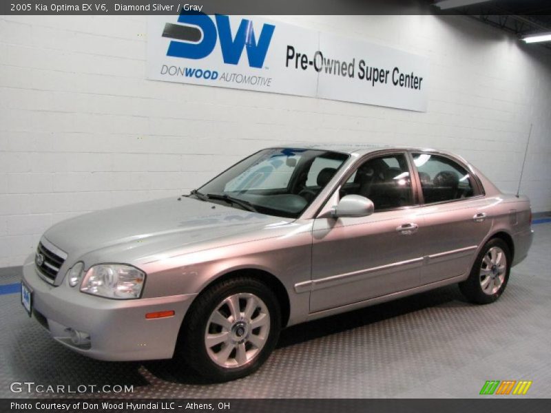 Diamond Silver / Gray 2005 Kia Optima EX V6