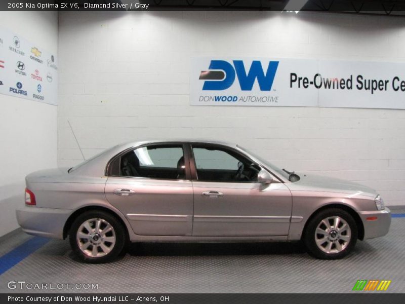 Diamond Silver / Gray 2005 Kia Optima EX V6