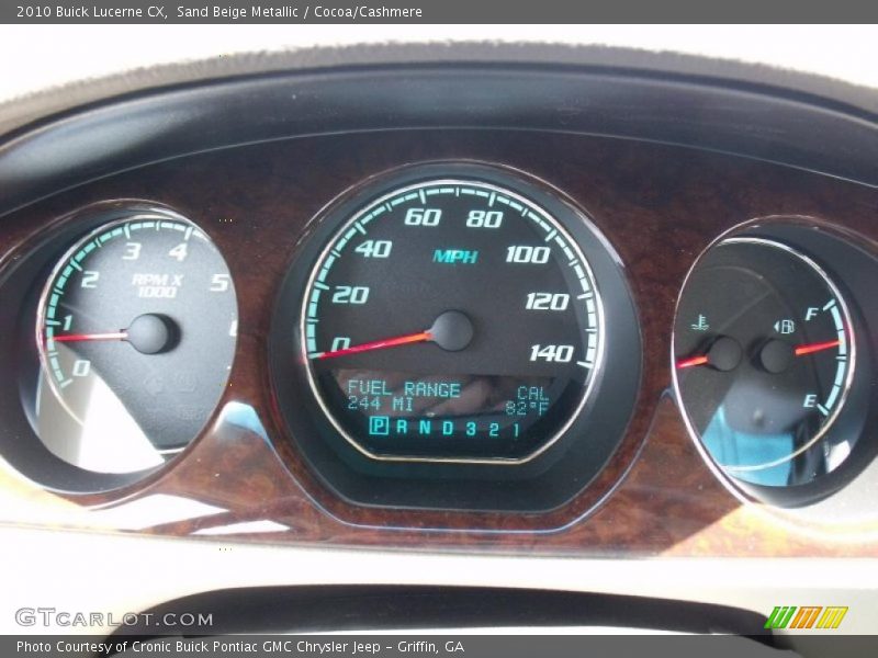 Sand Beige Metallic / Cocoa/Cashmere 2010 Buick Lucerne CX
