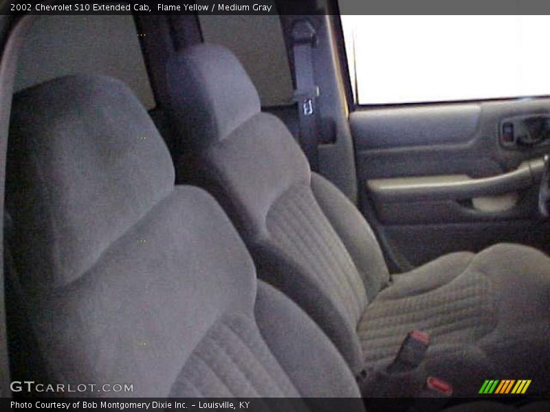 Flame Yellow / Medium Gray 2002 Chevrolet S10 Extended Cab