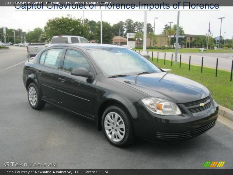 Black Granite Metallic / Gray 2010 Chevrolet Cobalt LT Sedan
