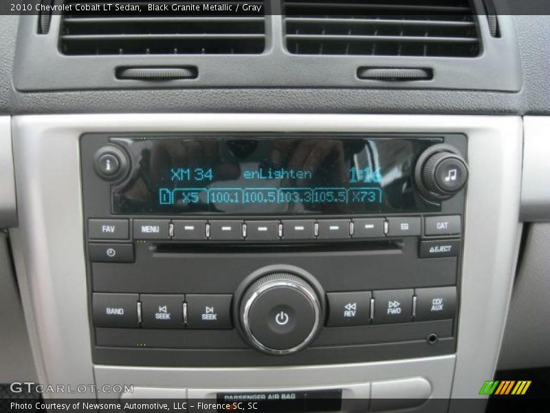 Black Granite Metallic / Gray 2010 Chevrolet Cobalt LT Sedan