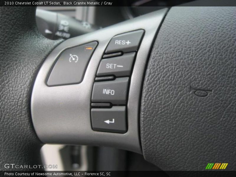 Black Granite Metallic / Gray 2010 Chevrolet Cobalt LT Sedan