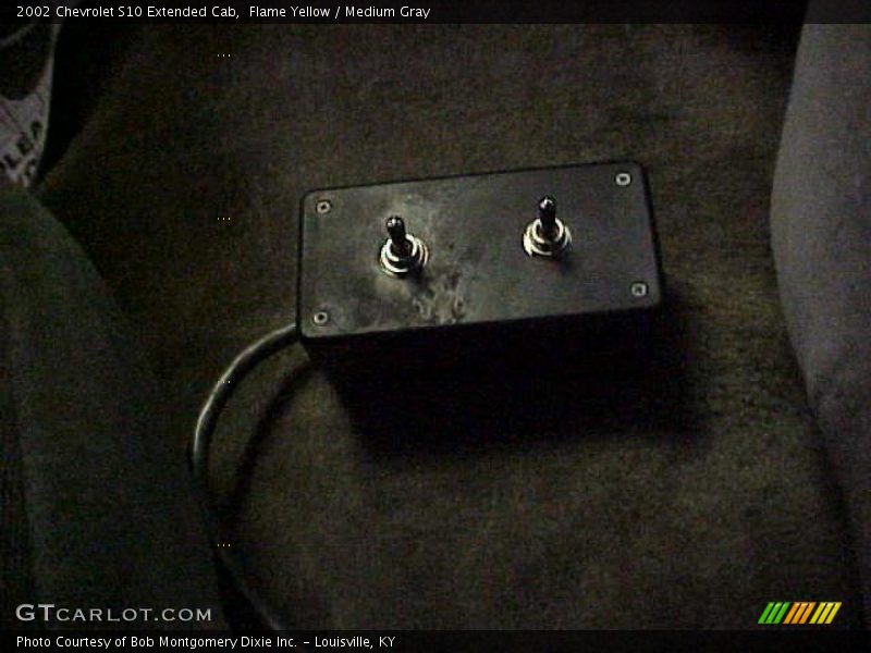 Flame Yellow / Medium Gray 2002 Chevrolet S10 Extended Cab