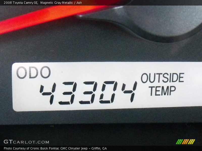 Magnetic Gray Metallic / Ash 2008 Toyota Camry SE