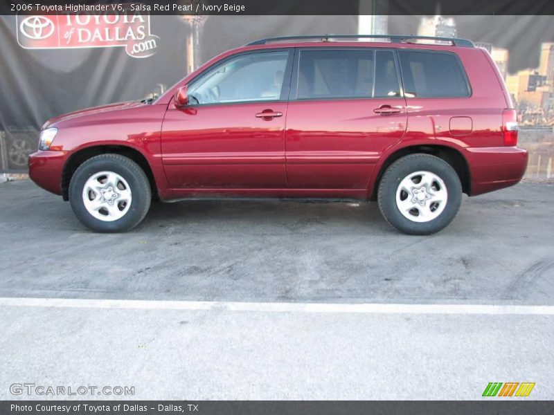 Salsa Red Pearl / Ivory Beige 2006 Toyota Highlander V6