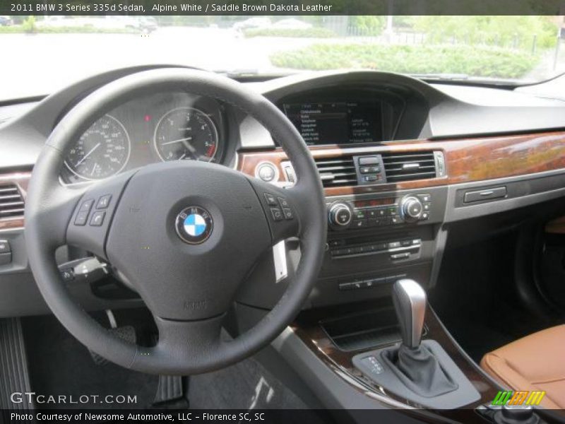 Alpine White / Saddle Brown Dakota Leather 2011 BMW 3 Series 335d Sedan