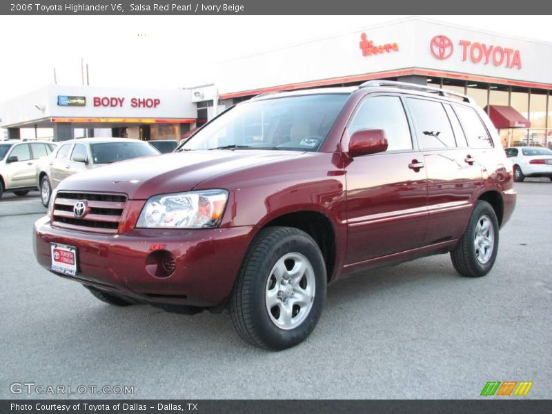 Salsa Red Pearl / Ivory Beige 2006 Toyota Highlander V6