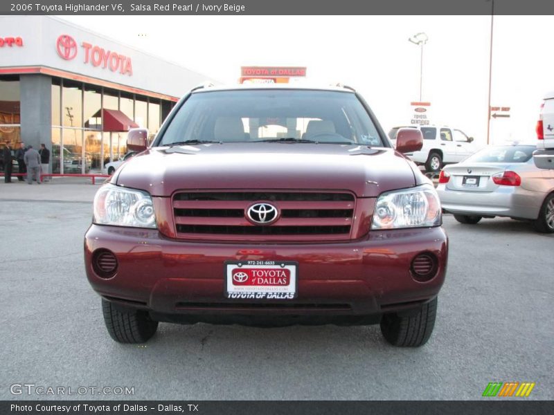 Salsa Red Pearl / Ivory Beige 2006 Toyota Highlander V6