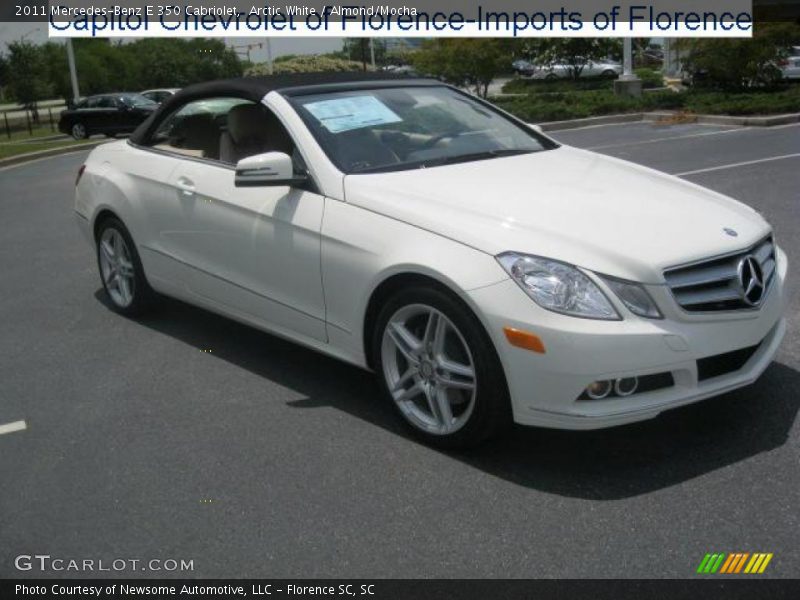 Arctic White / Almond/Mocha 2011 Mercedes-Benz E 350 Cabriolet