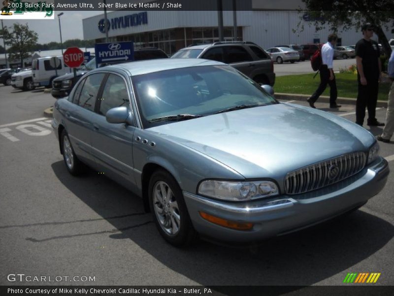 Silver Blue Ice Metallic / Shale 2003 Buick Park Avenue Ultra