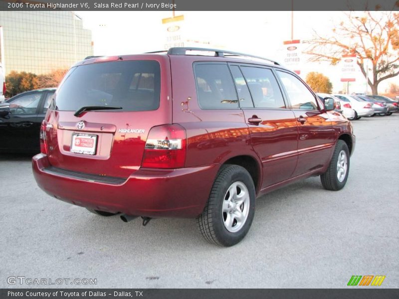Salsa Red Pearl / Ivory Beige 2006 Toyota Highlander V6
