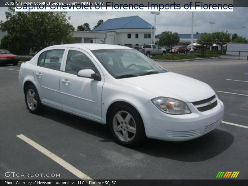 Summit White / Gray 2009 Chevrolet Cobalt LT Sedan