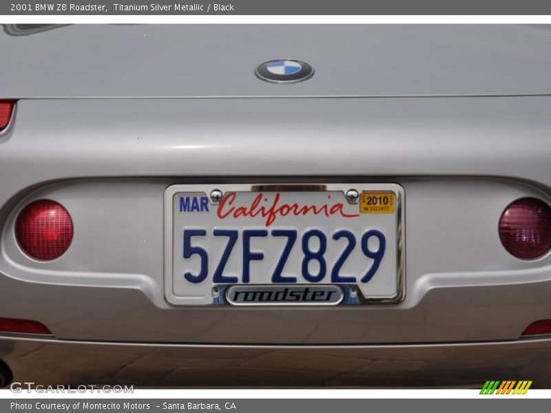 Titanium Silver Metallic / Black 2001 BMW Z8 Roadster