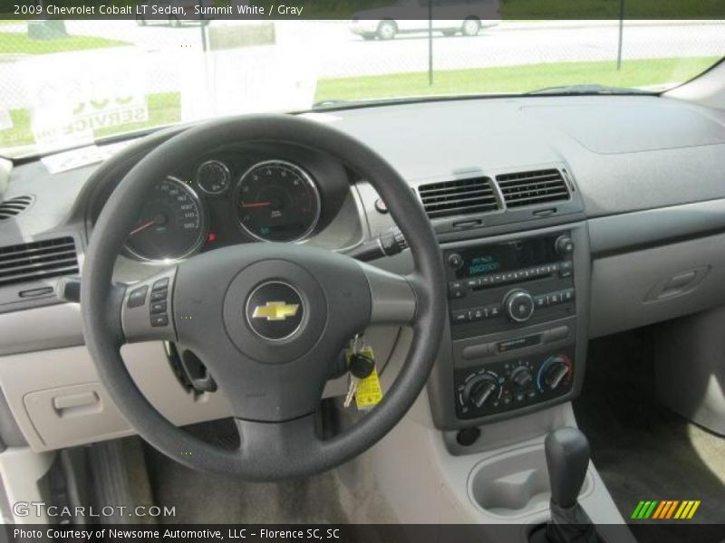 Summit White / Gray 2009 Chevrolet Cobalt LT Sedan