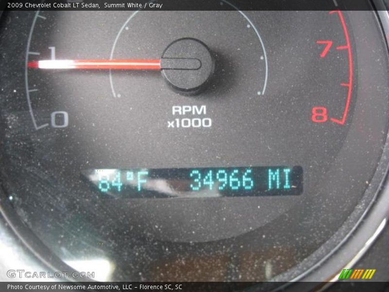 Summit White / Gray 2009 Chevrolet Cobalt LT Sedan
