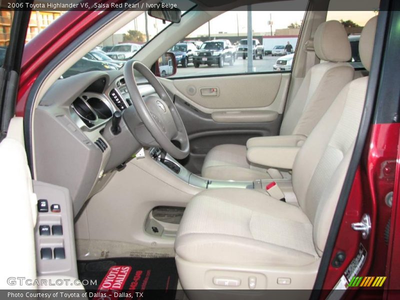 Salsa Red Pearl / Ivory Beige 2006 Toyota Highlander V6
