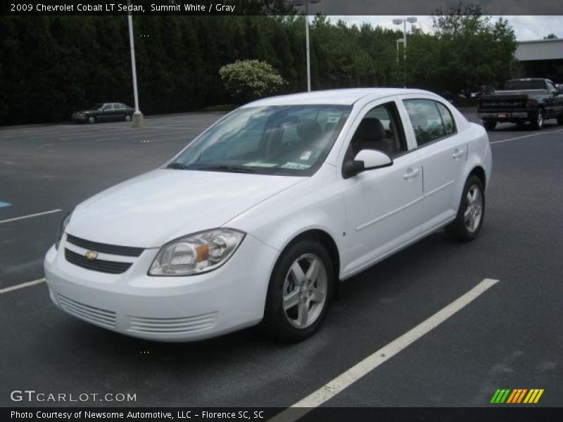 Summit White / Gray 2009 Chevrolet Cobalt LT Sedan