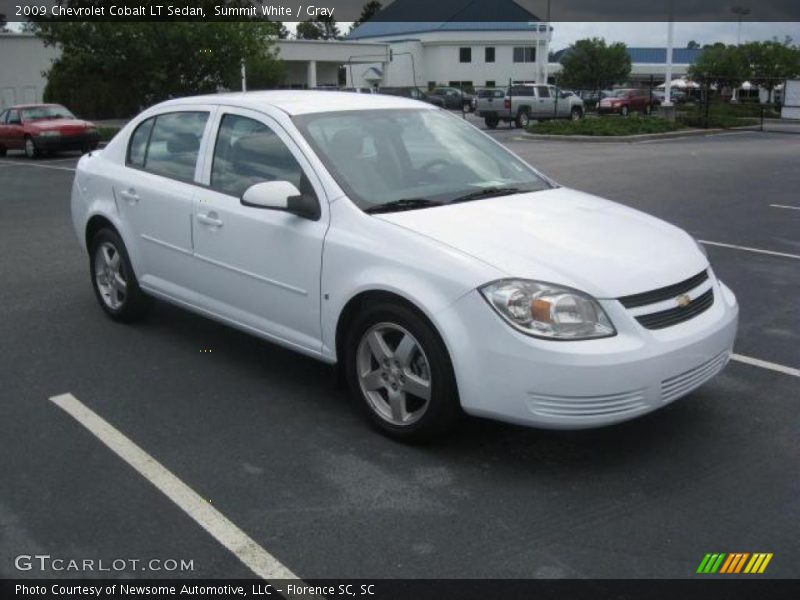 Summit White / Gray 2009 Chevrolet Cobalt LT Sedan