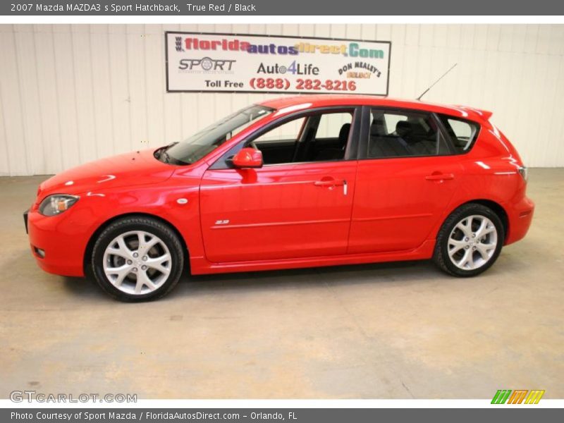 True Red / Black 2007 Mazda MAZDA3 s Sport Hatchback