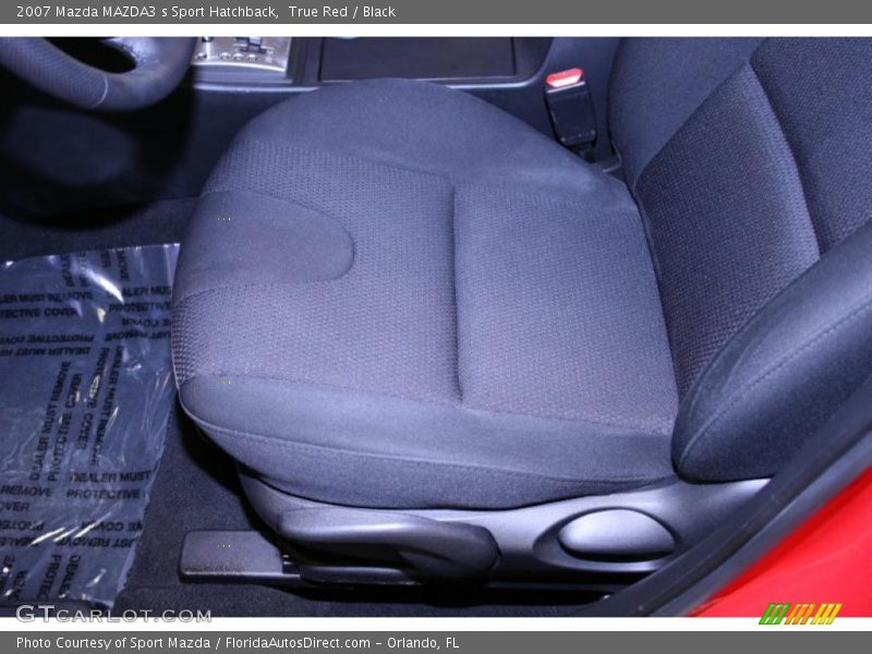 True Red / Black 2007 Mazda MAZDA3 s Sport Hatchback