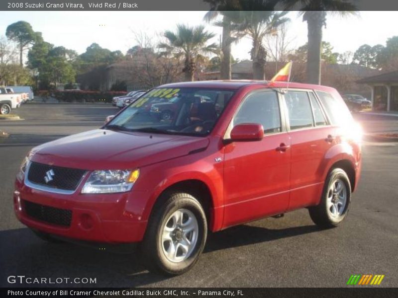 Vivid Red / Black 2008 Suzuki Grand Vitara