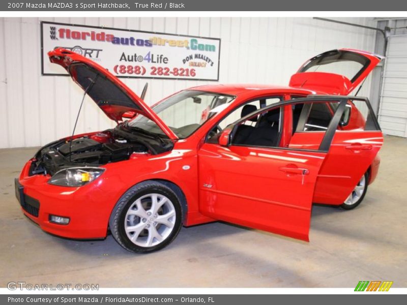 True Red / Black 2007 Mazda MAZDA3 s Sport Hatchback