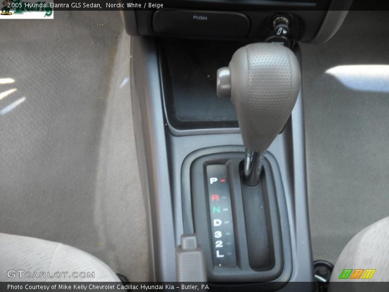 Nordic White / Beige 2005 Hyundai Elantra GLS Sedan