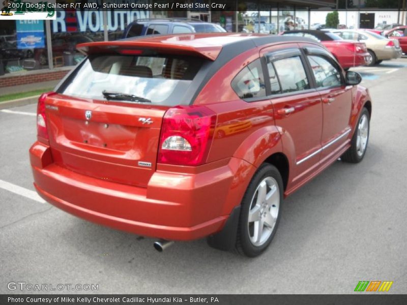 Sunburst Orange Pearl / Pastel Slate Gray 2007 Dodge Caliber R/T AWD