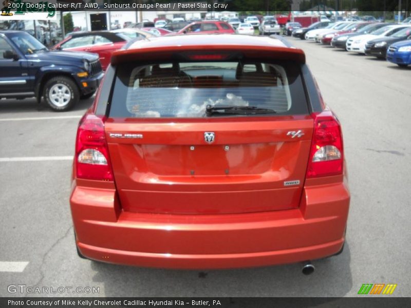 Sunburst Orange Pearl / Pastel Slate Gray 2007 Dodge Caliber R/T AWD