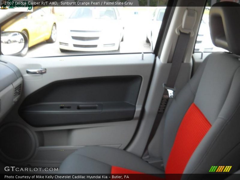 Sunburst Orange Pearl / Pastel Slate Gray 2007 Dodge Caliber R/T AWD