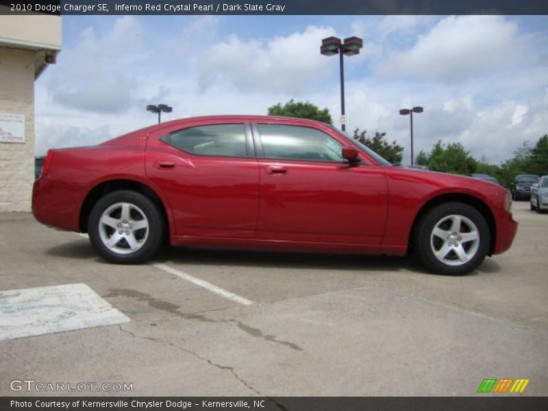 Inferno Red Crystal Pearl / Dark Slate Gray 2010 Dodge Charger SE