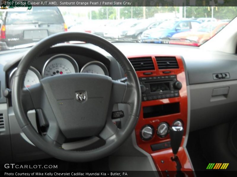 Sunburst Orange Pearl / Pastel Slate Gray 2007 Dodge Caliber R/T AWD