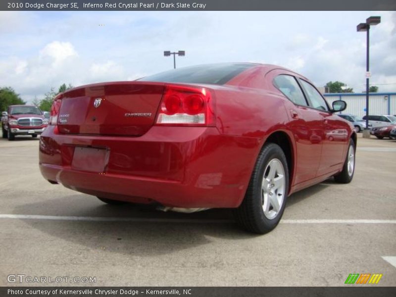 Inferno Red Crystal Pearl / Dark Slate Gray 2010 Dodge Charger SE