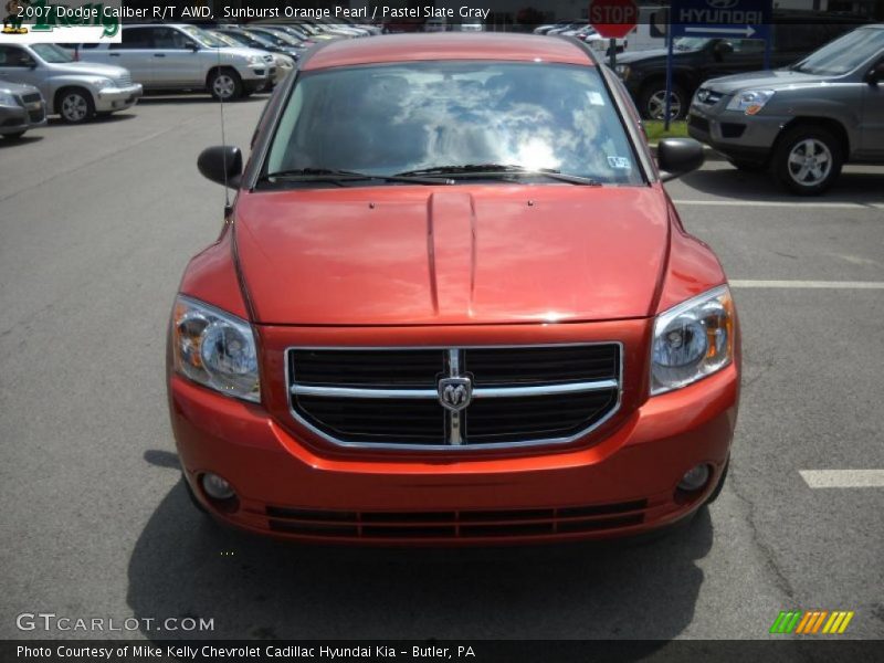 Sunburst Orange Pearl / Pastel Slate Gray 2007 Dodge Caliber R/T AWD