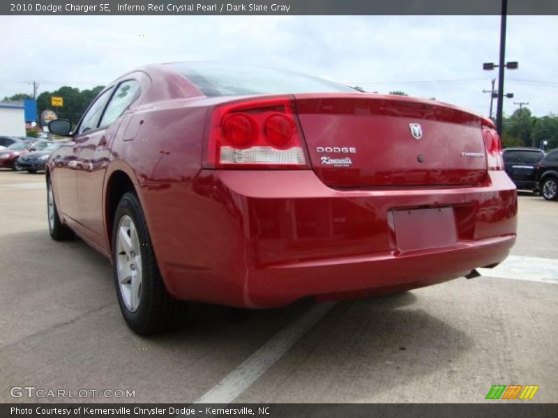 Inferno Red Crystal Pearl / Dark Slate Gray 2010 Dodge Charger SE