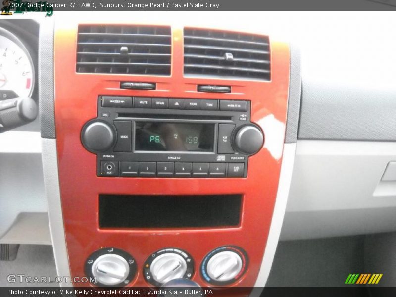Sunburst Orange Pearl / Pastel Slate Gray 2007 Dodge Caliber R/T AWD