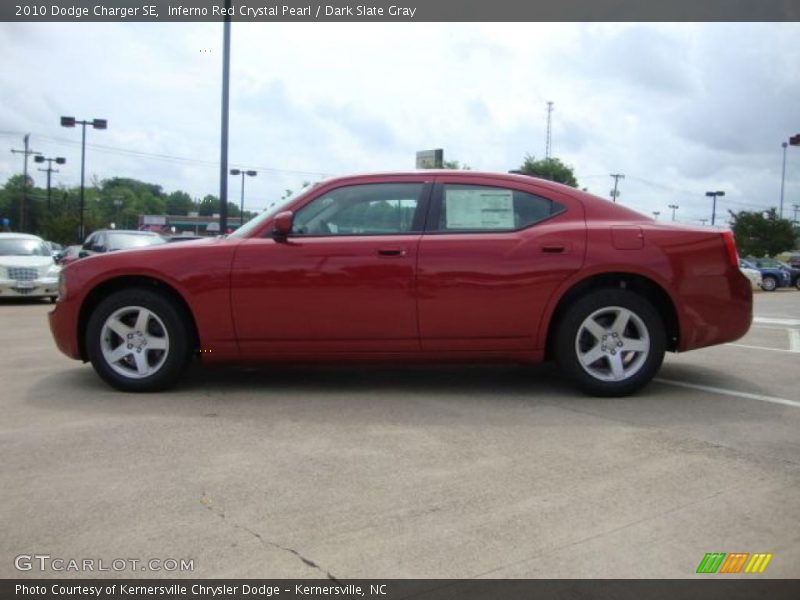 Inferno Red Crystal Pearl / Dark Slate Gray 2010 Dodge Charger SE