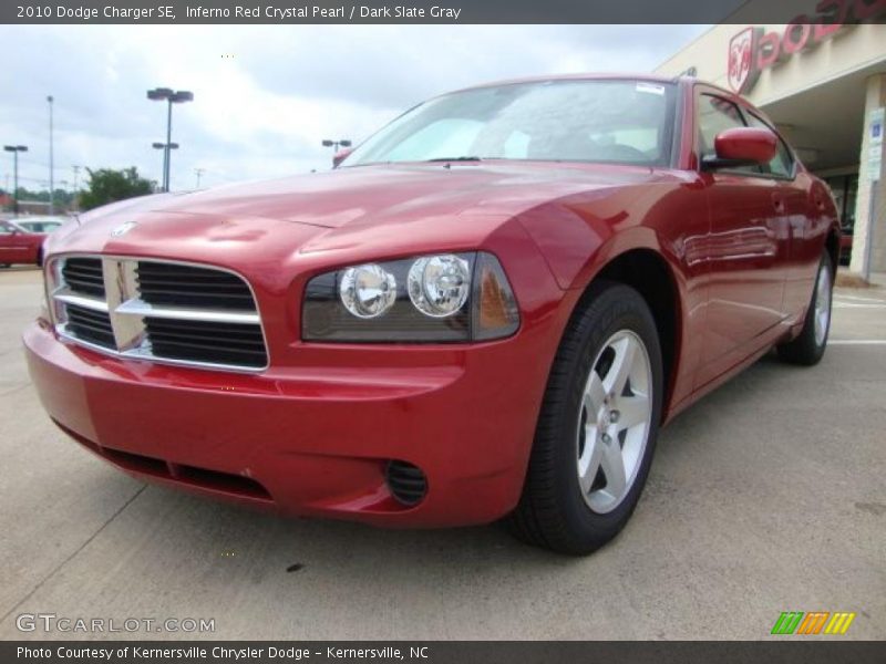 Inferno Red Crystal Pearl / Dark Slate Gray 2010 Dodge Charger SE