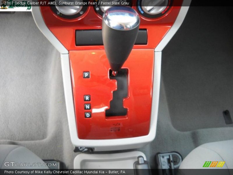 Sunburst Orange Pearl / Pastel Slate Gray 2007 Dodge Caliber R/T AWD