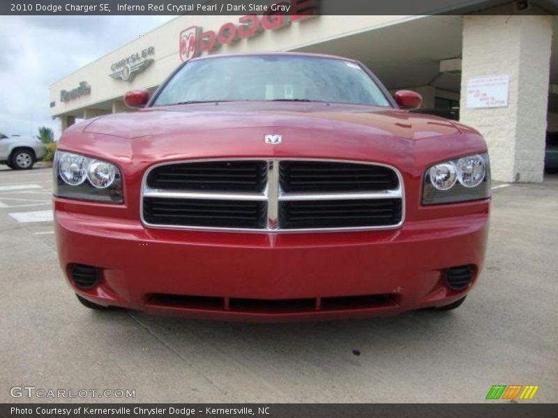 Inferno Red Crystal Pearl / Dark Slate Gray 2010 Dodge Charger SE