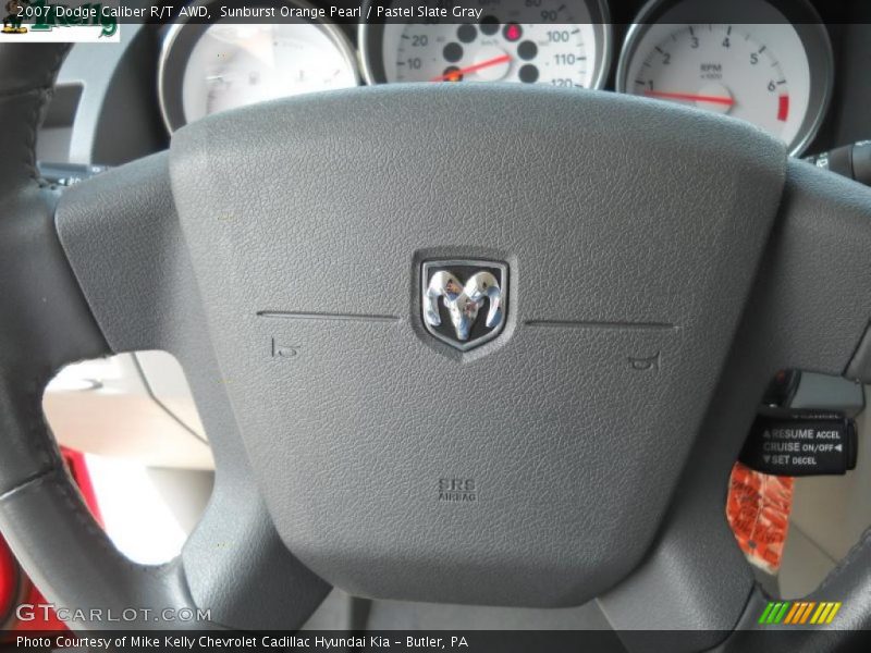 Sunburst Orange Pearl / Pastel Slate Gray 2007 Dodge Caliber R/T AWD