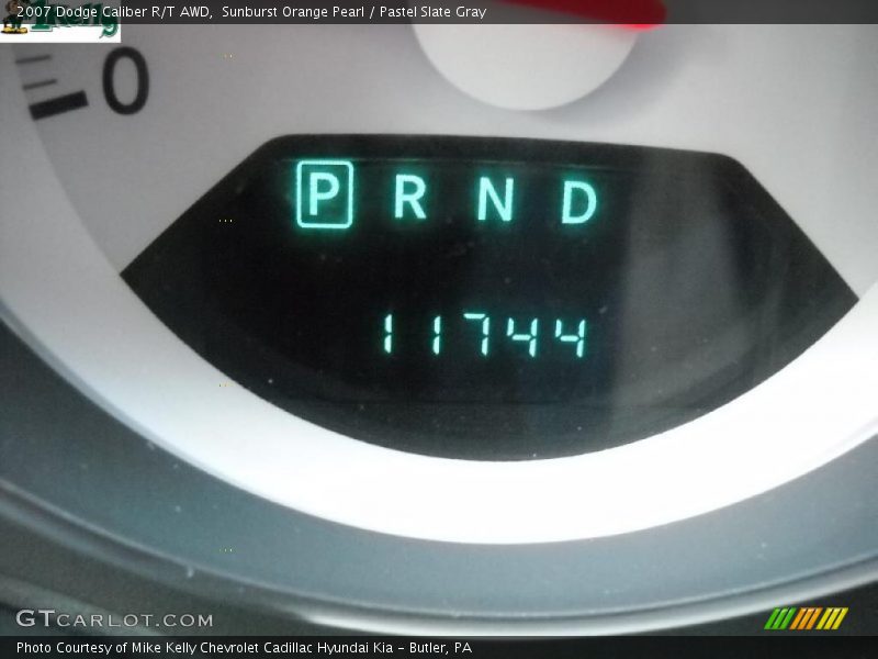 Sunburst Orange Pearl / Pastel Slate Gray 2007 Dodge Caliber R/T AWD