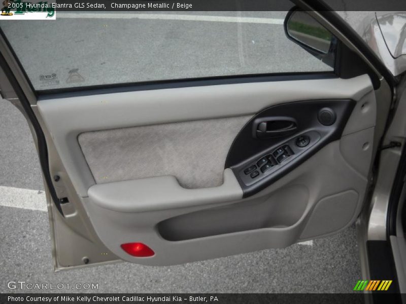 Champagne Metallic / Beige 2005 Hyundai Elantra GLS Sedan